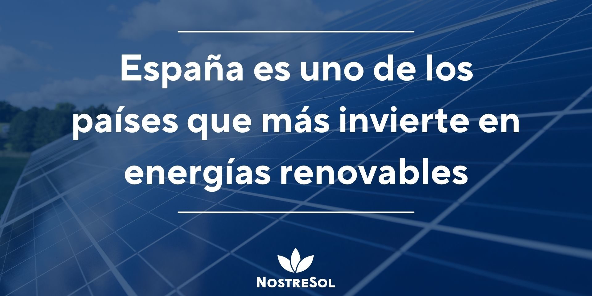 España es uno de los países que más invierte en energías renovables