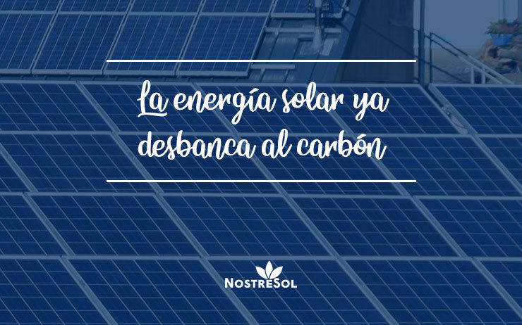 La energía solar ya desbanca al carbón