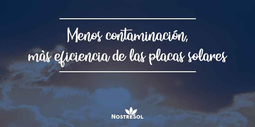 CABECERA-CONTAMINACIÓN Los paneles solares: más energía durante el confinamiento