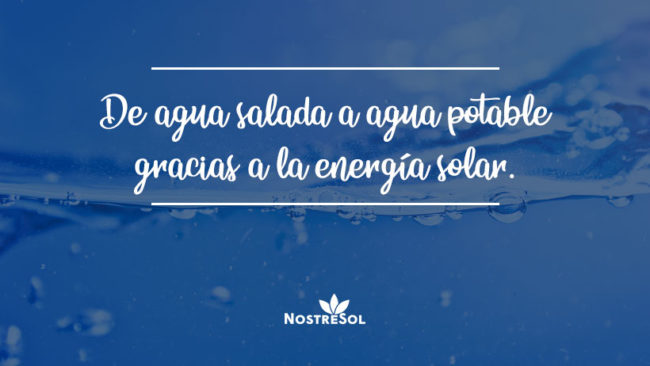 agua potable gracias a la energia solar