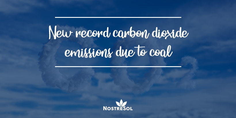 New record carbon dioxide emissions due to coal