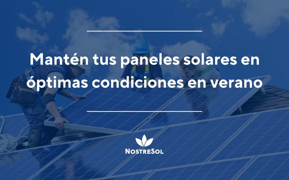 paneles solares verano