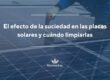 suciedad en las placas solares