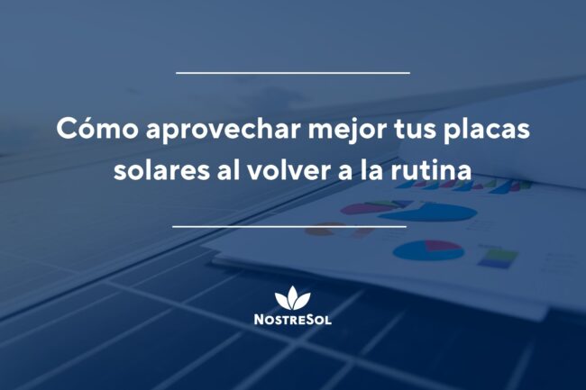 Cómo aprovechar mejor tus placas solares al volver a la rutina