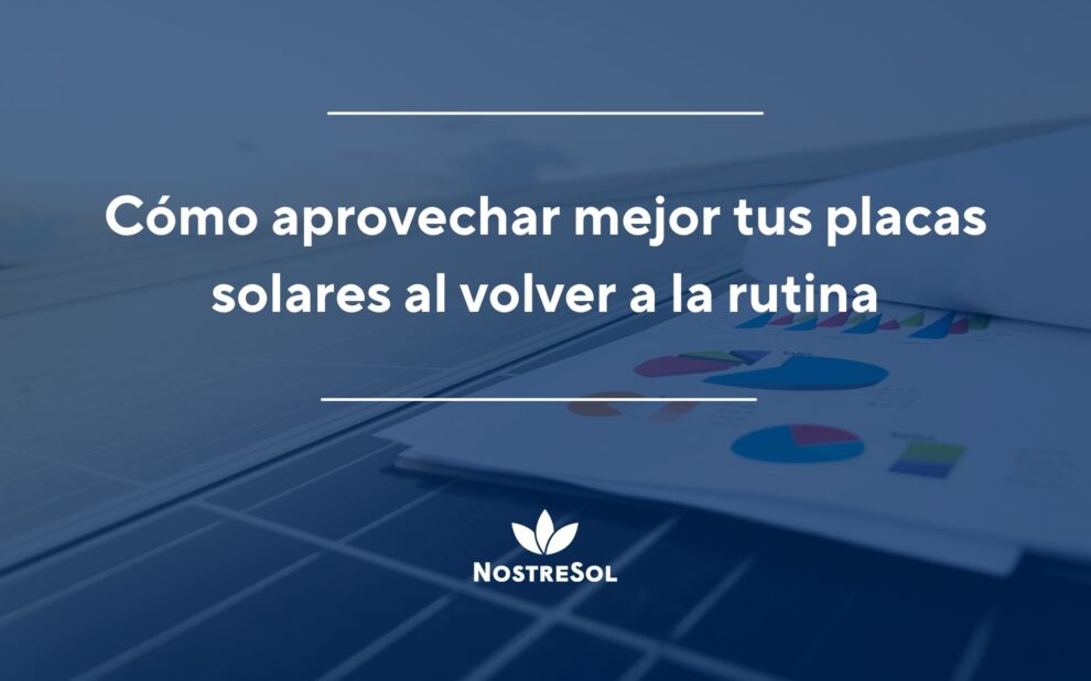Cómo aprovechar mejor tus placas solares al volver a la rutina